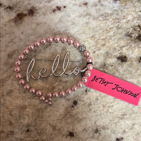 Betsey Johnson Pink Beaded 'Hello' Bracelet - Picture 6 of 8